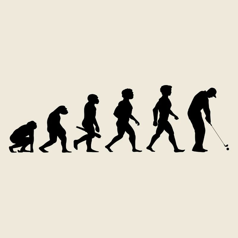 Evolution Golf Golfer Golfspieler Golfplatz