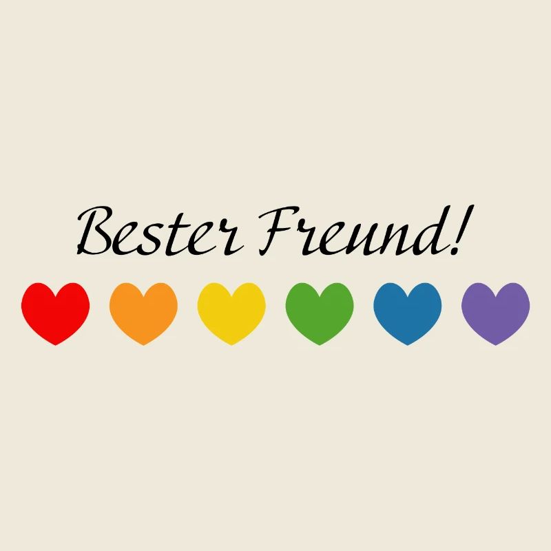 Regenbogenherzchen Bester Freund LGBT lgbtqi queer