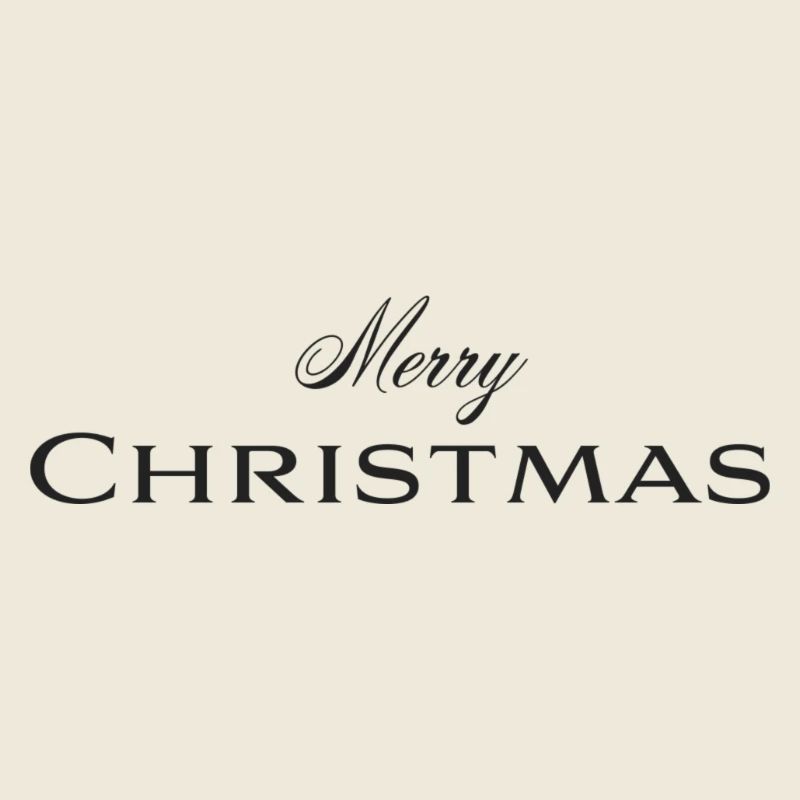 Joyeux Noël Typographie élégante