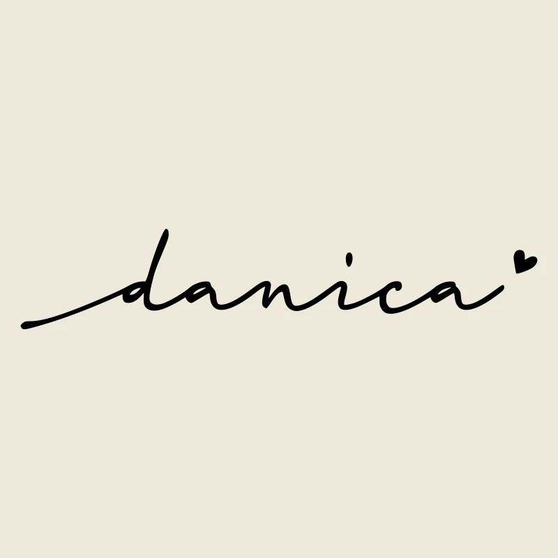Danica Cursive Name