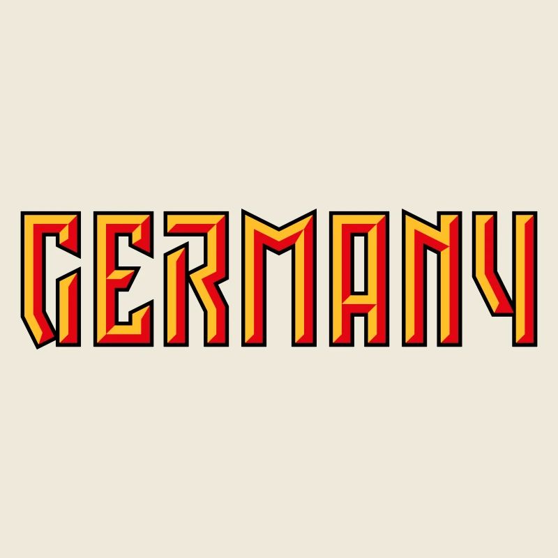Germany Schriftzug (Relief / 3D / 3C)