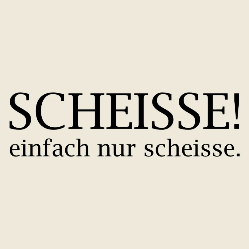 Scheisse! einfach nur scheisse.