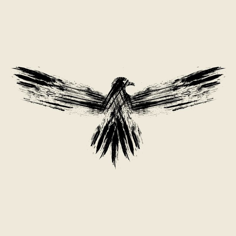 Eagle black calligraphy