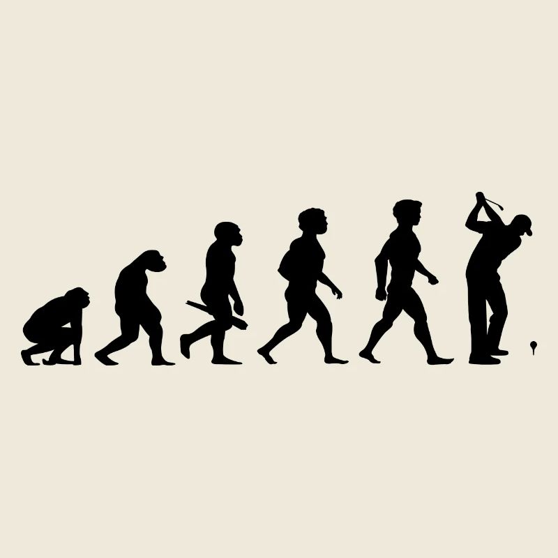 Evolution Golf Golfer Golfspieler Golfplatz