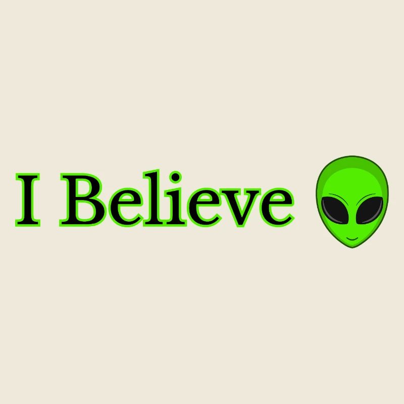 Imprimé I Believe Alien
