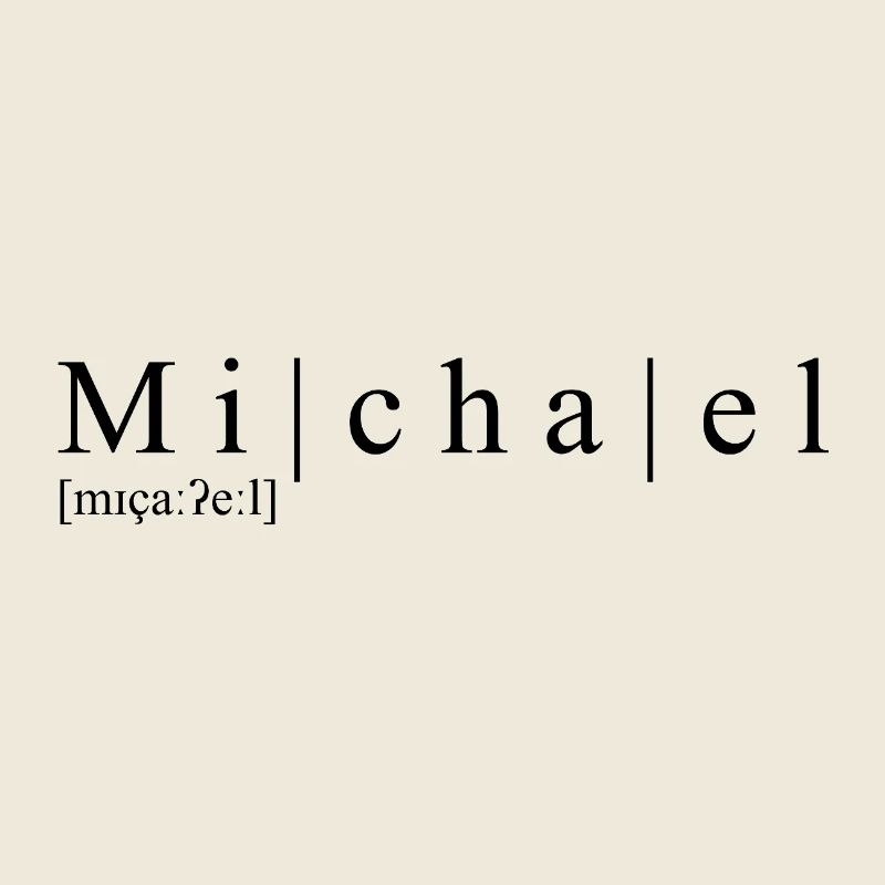 Nom : abstrait, typographique, blanc, Michael