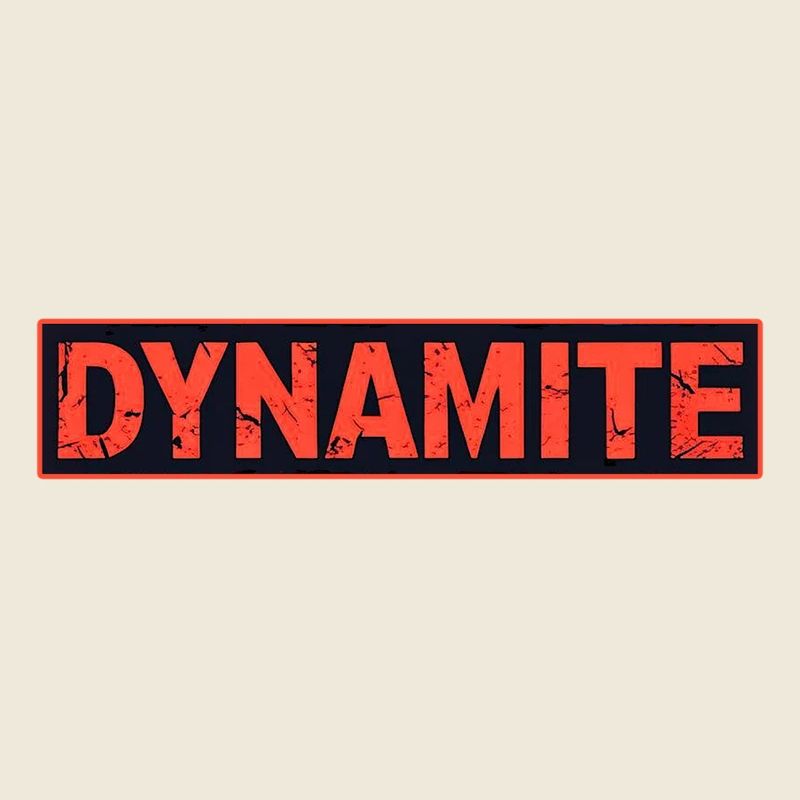 Dynamite Red Grunge Poster