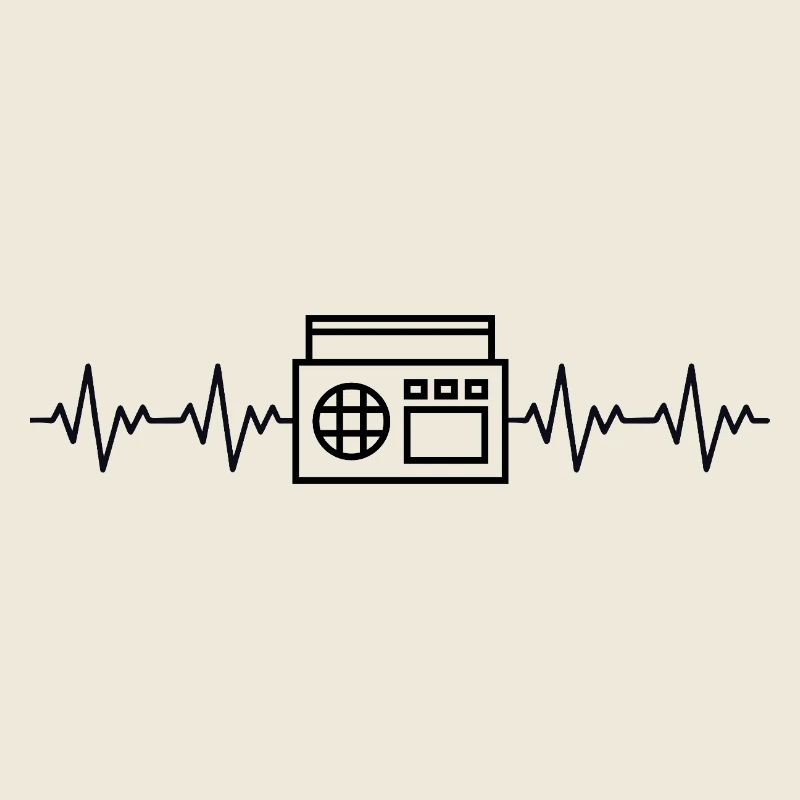 Ghettoblaster EKG Herzschlag