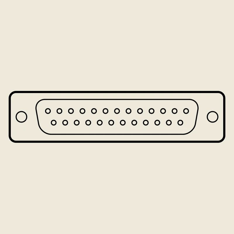 DB 25 Connector Parallel, Drucker