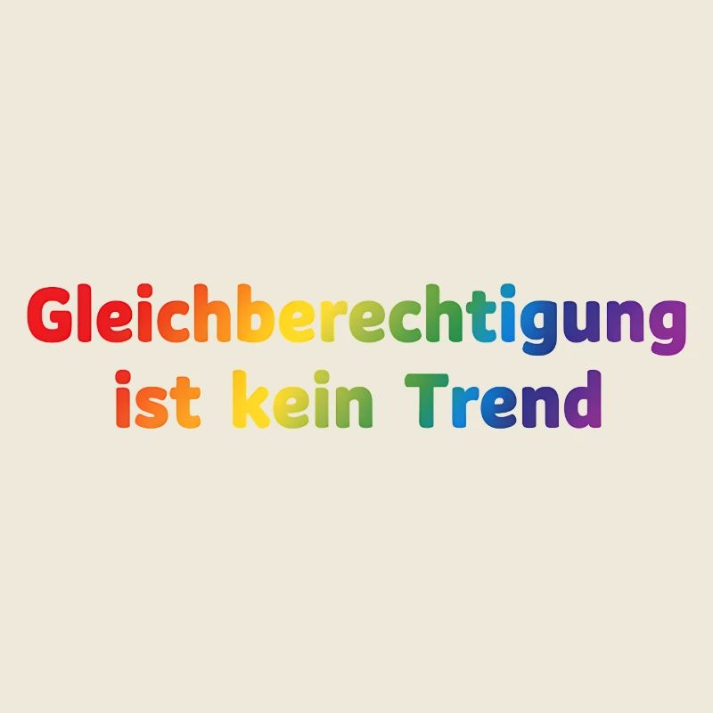 Equality is not a trend rainbow