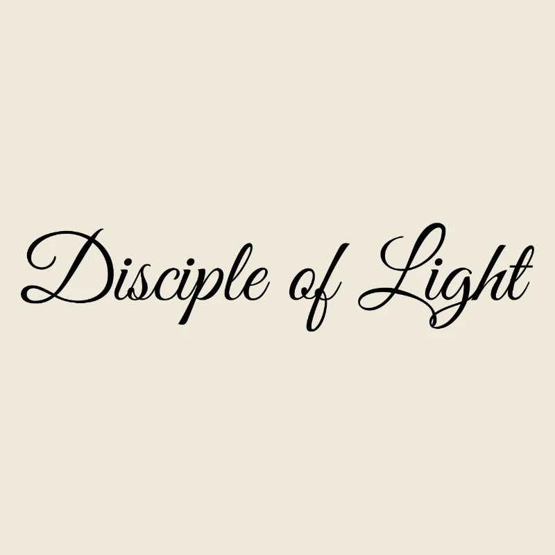 Disciple de la Lumière - logo d’écriture calligraphique