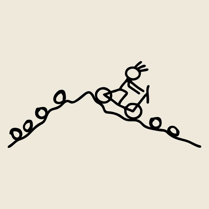 Strichmännchen MTB Rad