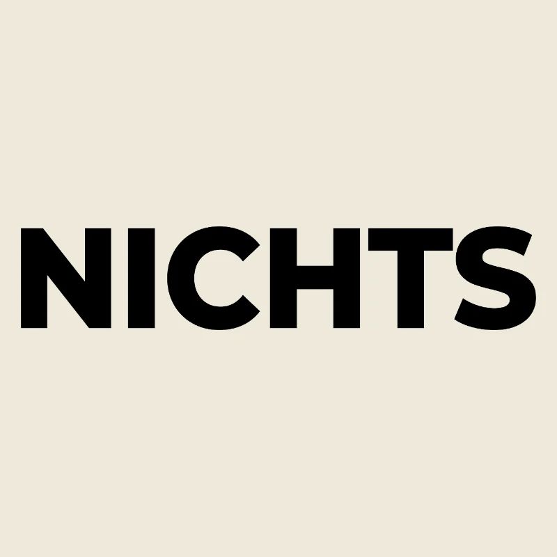 Nichts - einfach nix | Garnichts | Geschenk
