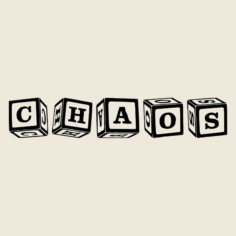 Chaos – Eye-catching 3D cube letter design