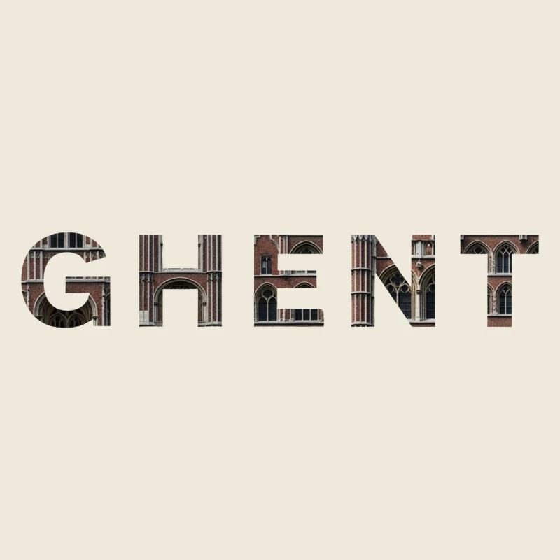 GAND – Typographie en brique gothique