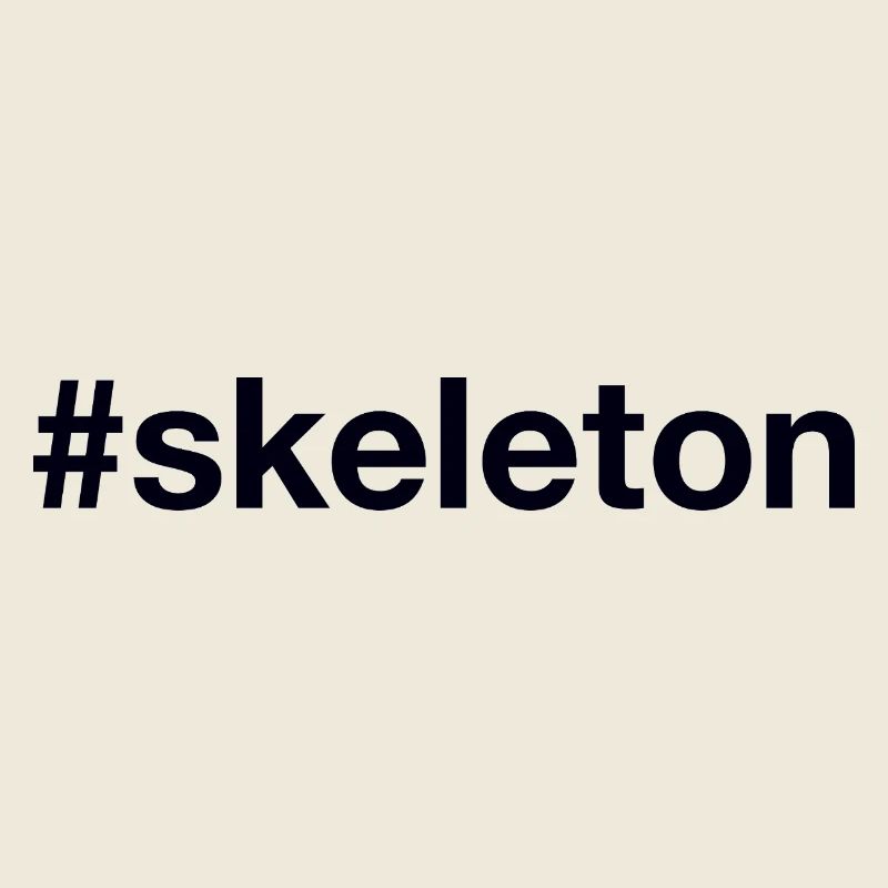Skeleton Hashtag
