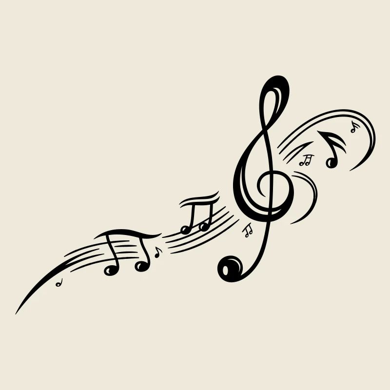 Les notes de musique, clefs, musique