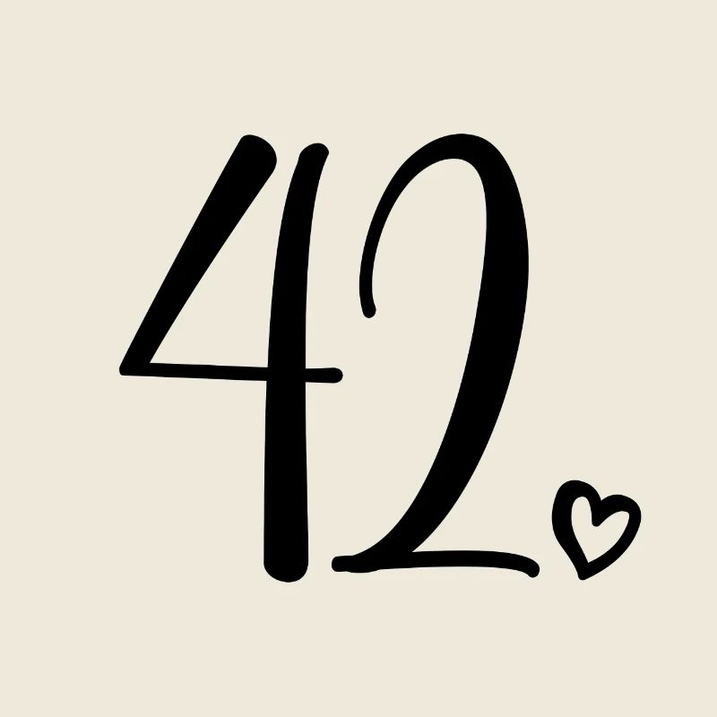 Niedliche Nummer 42, 42 Jahre alt, 42. Geburtstagsgeschenk