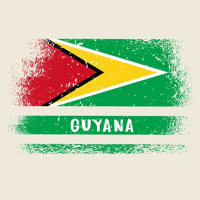 Drapeau vintage guyanais