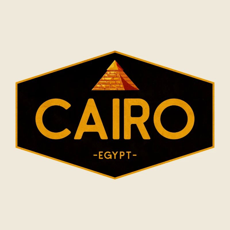 Icône de la pyramide du Caire en Égypte