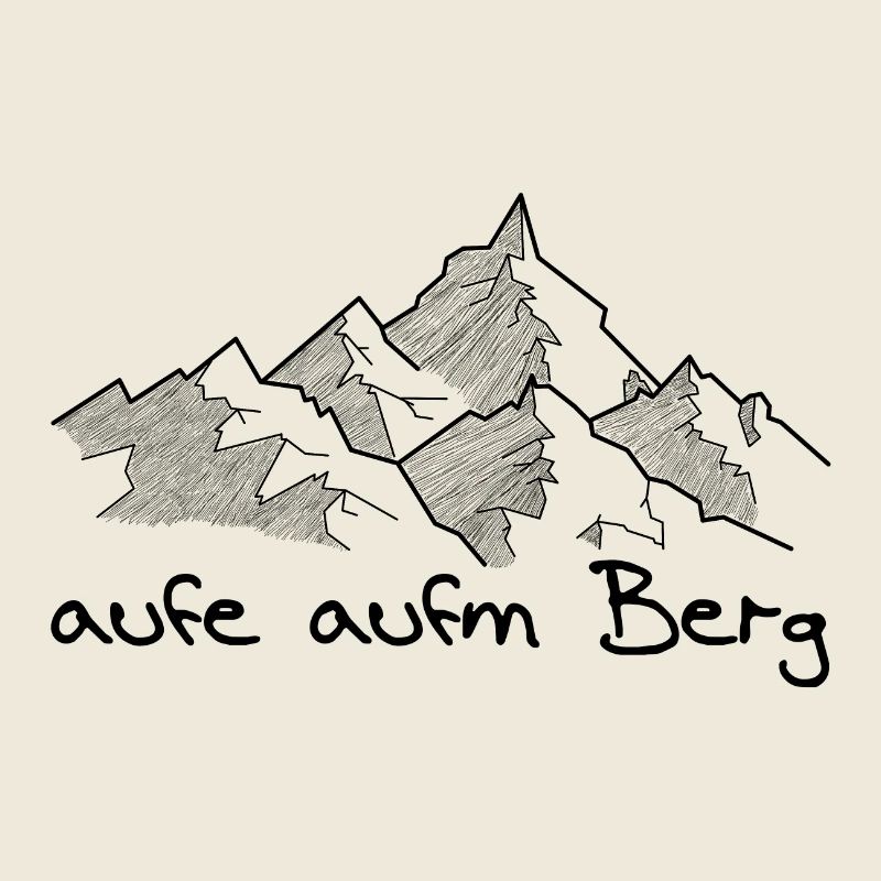 aufe aufm Berg - raufe auf den Berg, dialecte