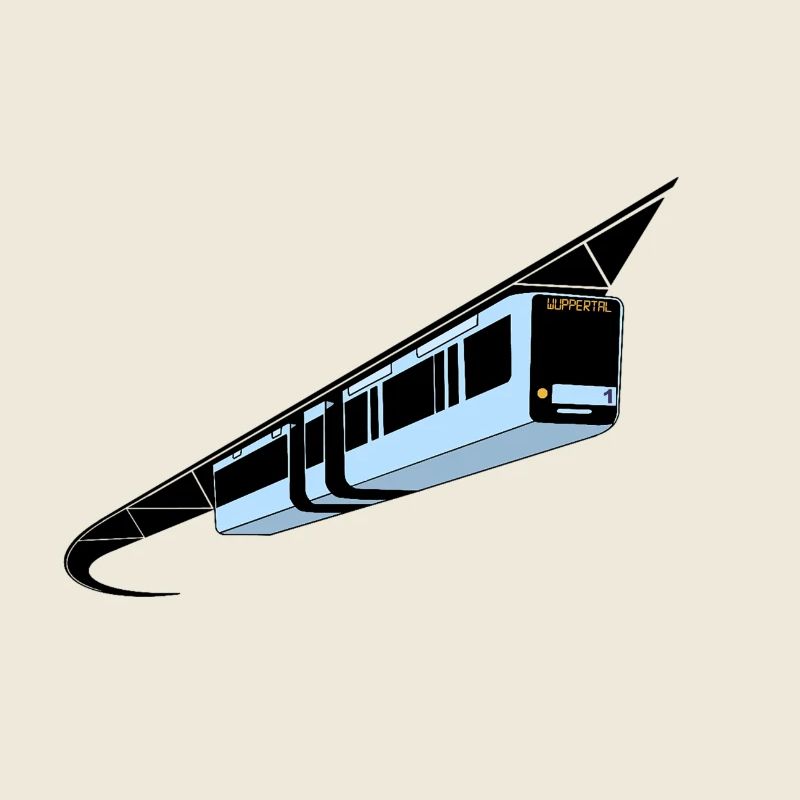 Wuppertal Schwebebahn bunt