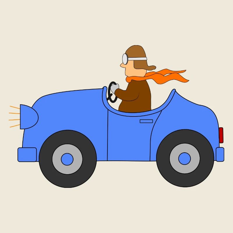 Auto mit Fahrer