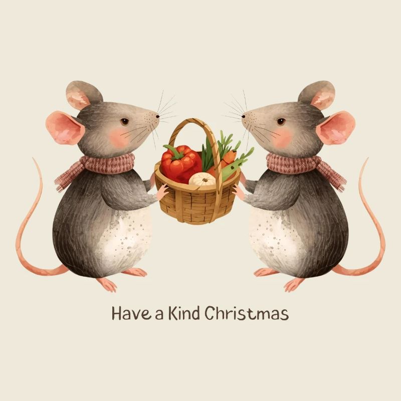 Süße Niedliche Mäuse – Have a Kind Christmas