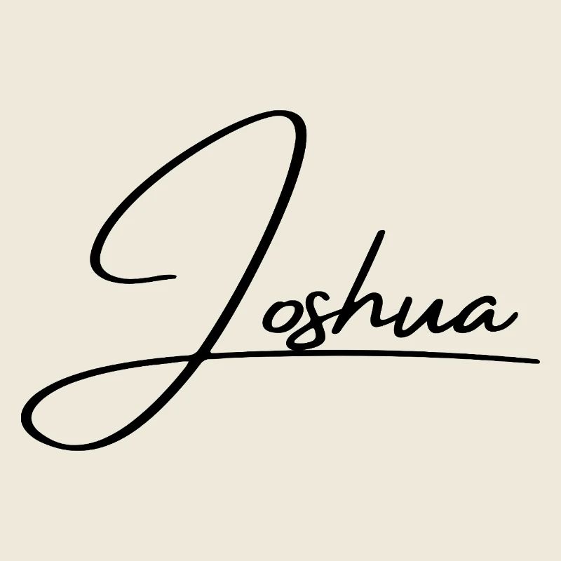 Joshua Name - Elegant Cursive Script