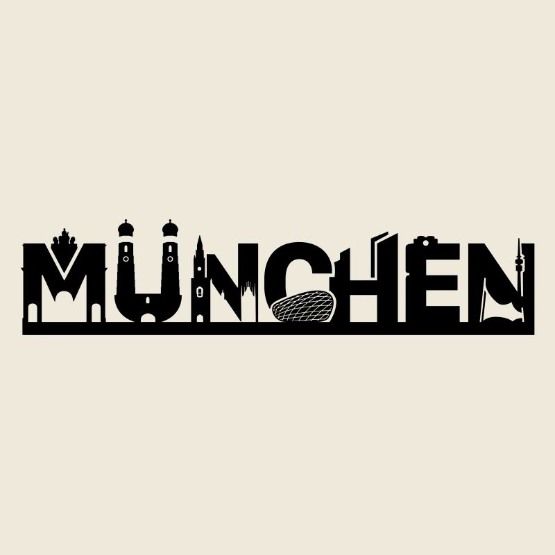 München Skyline mit Sehenswürdigkeiten