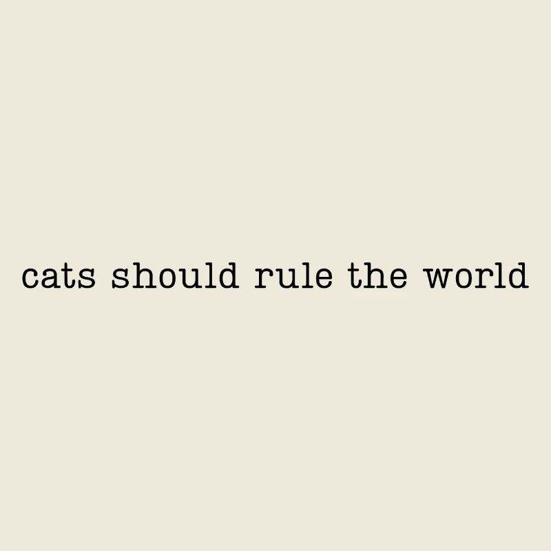Les chats devraient dominer le monde