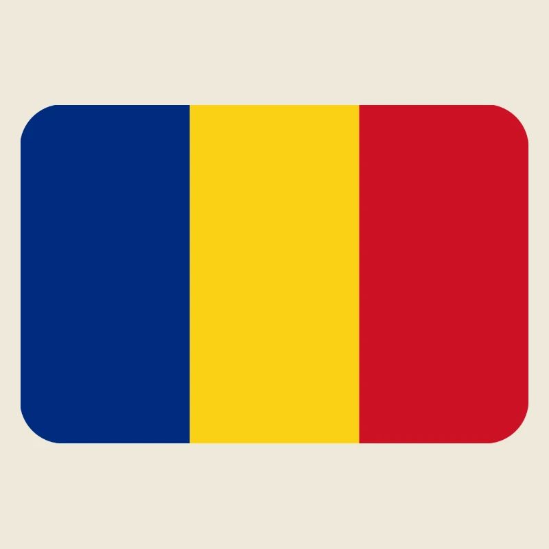 ROMANIA FLAG round corner 400 dpi