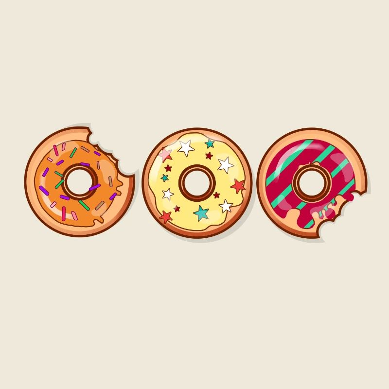 Donut Muffin gâteau cool idée cadeau Stained