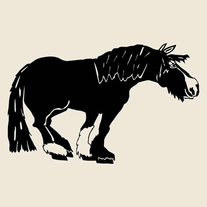 funny Tinker black, Irish Cob