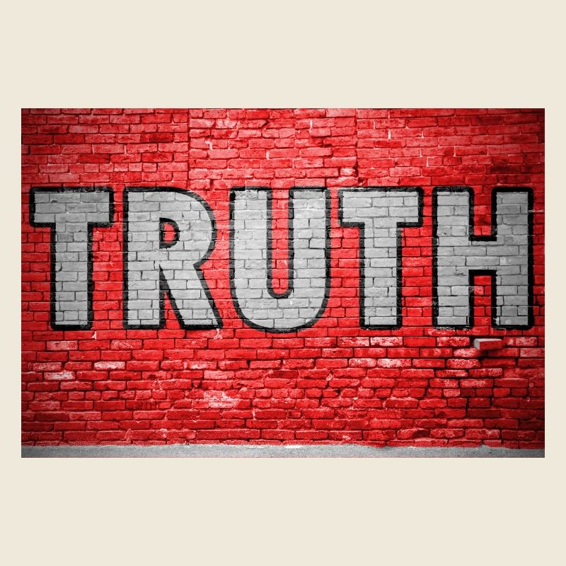 Truth Ziegelsteinmauer Graffiti