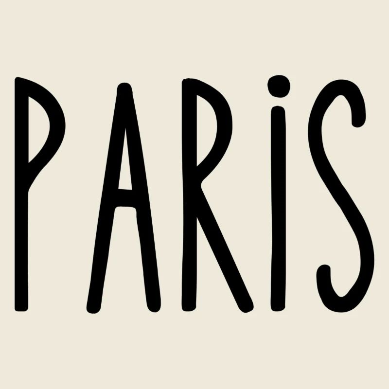 Paris Typography Design – Graphique élégant et chic