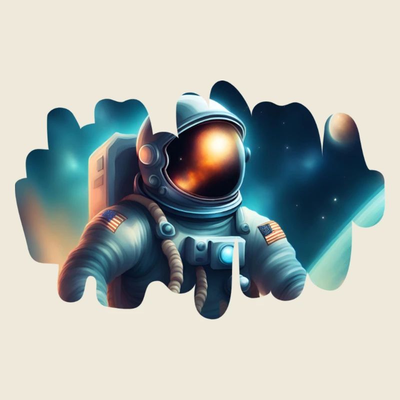 Astronaute dans le cosmos