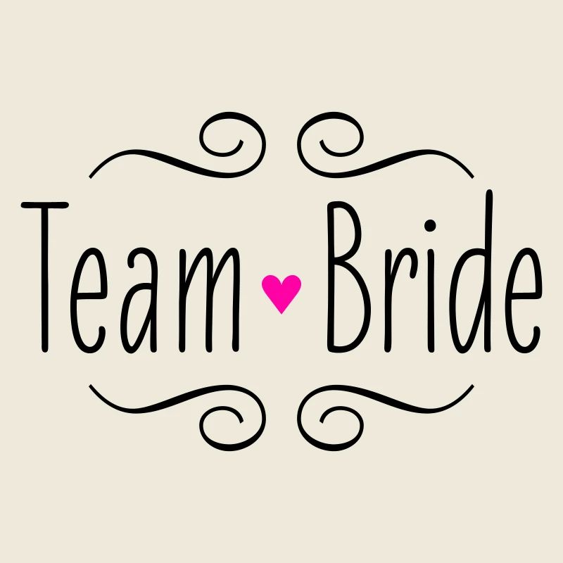 Team Bride Bride Pink Heart Wedding Wedding Party