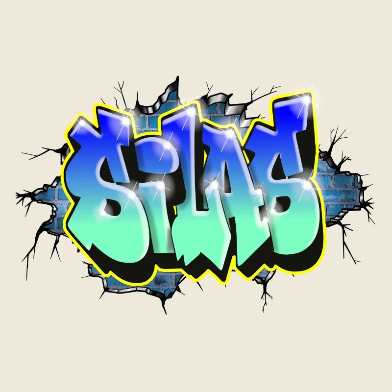 Graffiti SILAS brick gift BIRTHDAY BIRTH