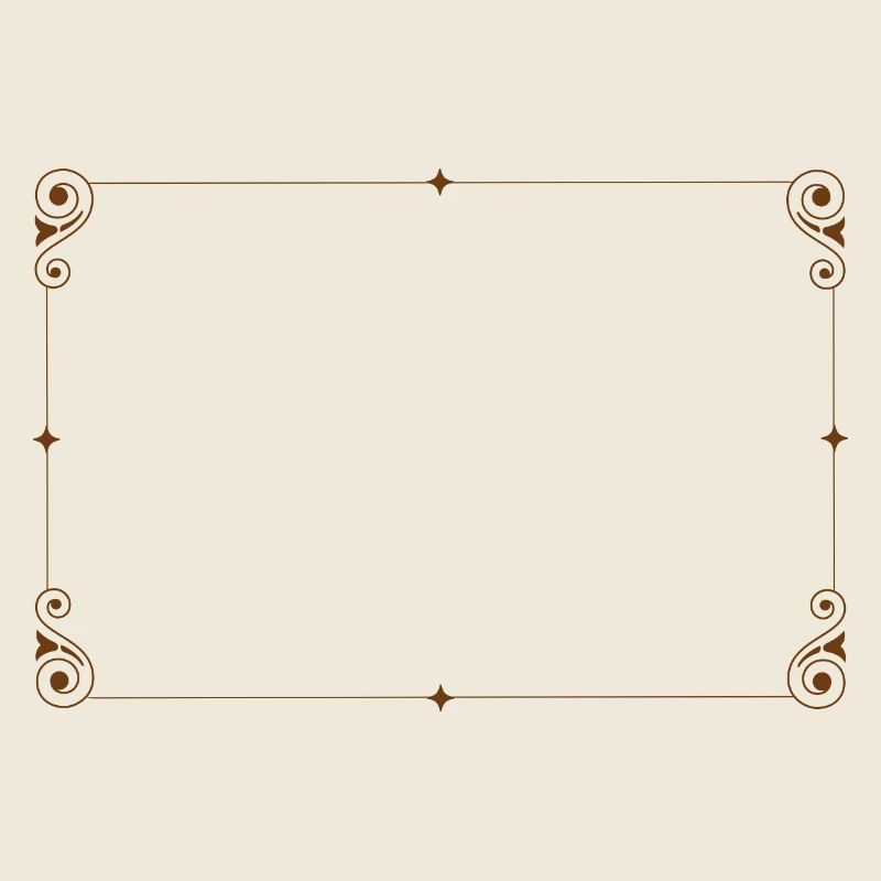 Nostalgia Frame, Square, Ornament
