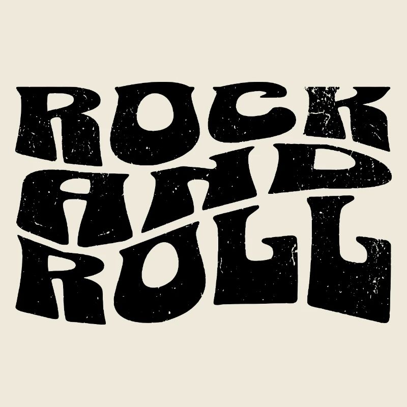 Conception du logo Rock and Roll