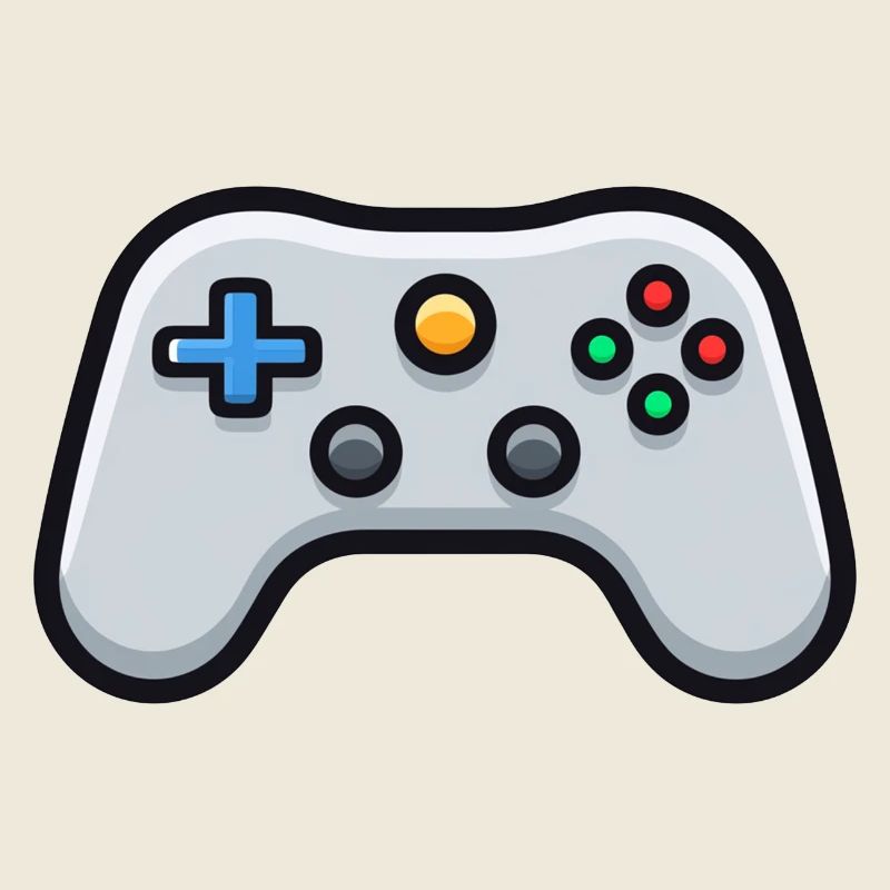Logo Manette de Jeu, contrôleur, console rétro