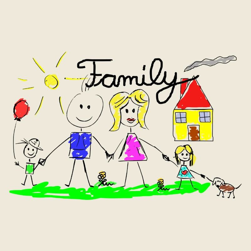 Family Line Drawing