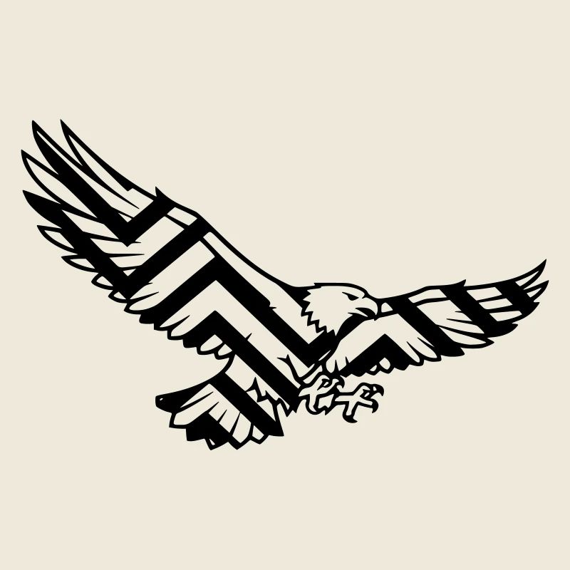 Eagle Geometric Polygon Logo