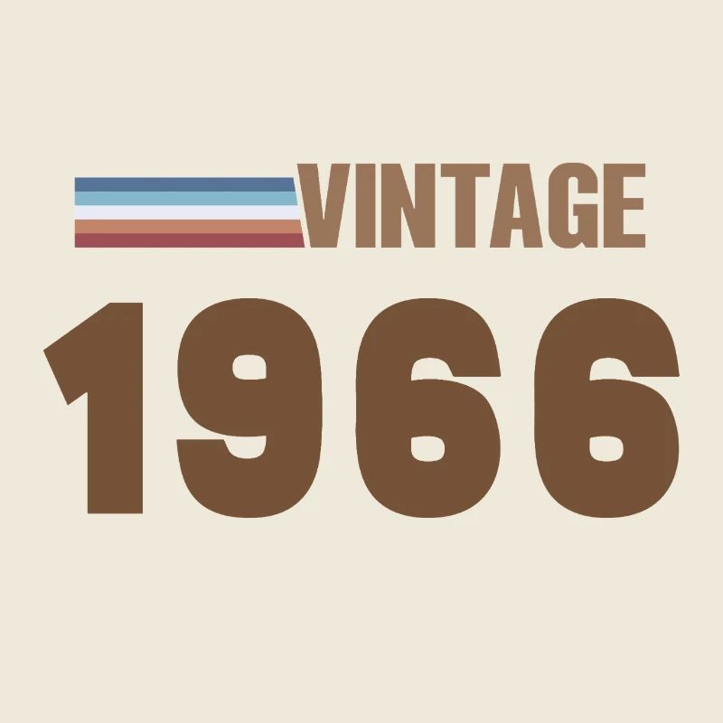 T-Shirt 60 Ans 1966 Script Manuscrit