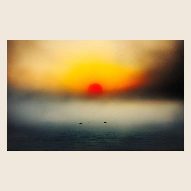 Abendstimmung am ruhigen Meer