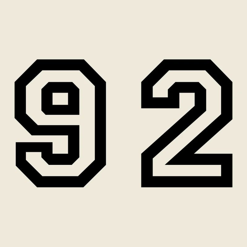 Number - 92 - Ninety Two