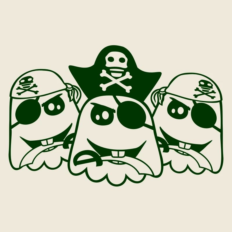 3 Pirate Ghosts Ghosts Funny Evil Halloween