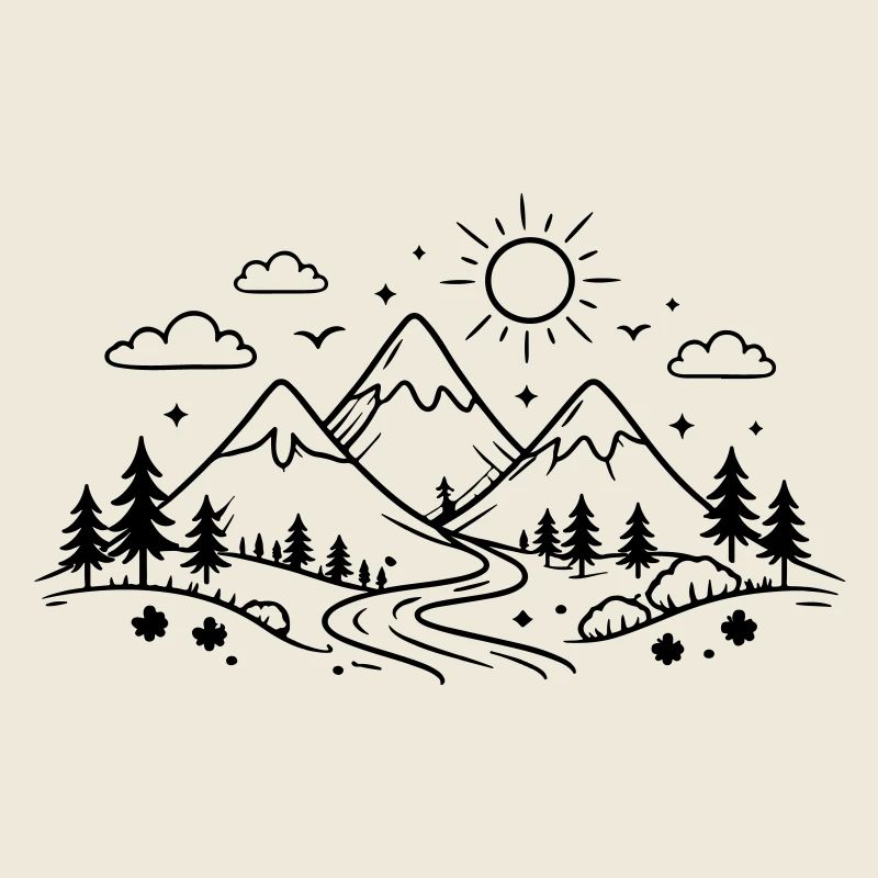 Mountains Landscape Nature