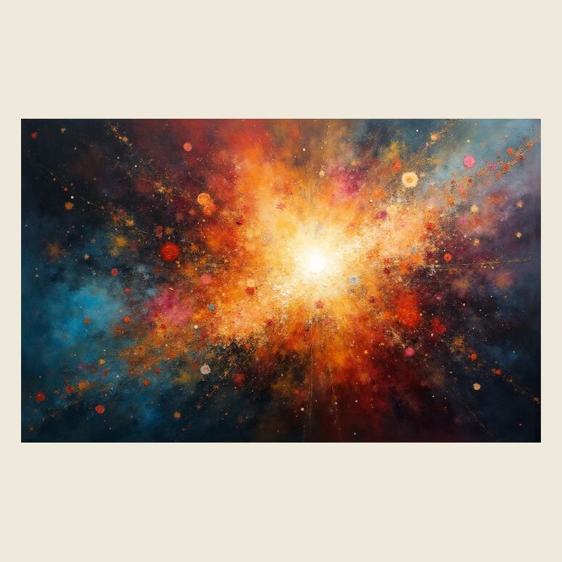 Kosmische Burst-Nebel-Explosion